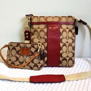 Coach Crossbody Bag and Wristlet Bundle